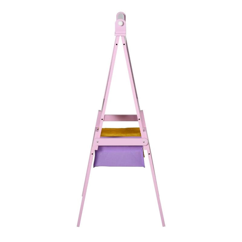 LAVAGNETTA PER BAMBINI 3 IN 1 CON RULLO FOGLI DI CARTA IN LEGNO ROSA