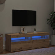 Mobile Porta TV con LED Artigianale 120x35x40 cm Multistrato 856306