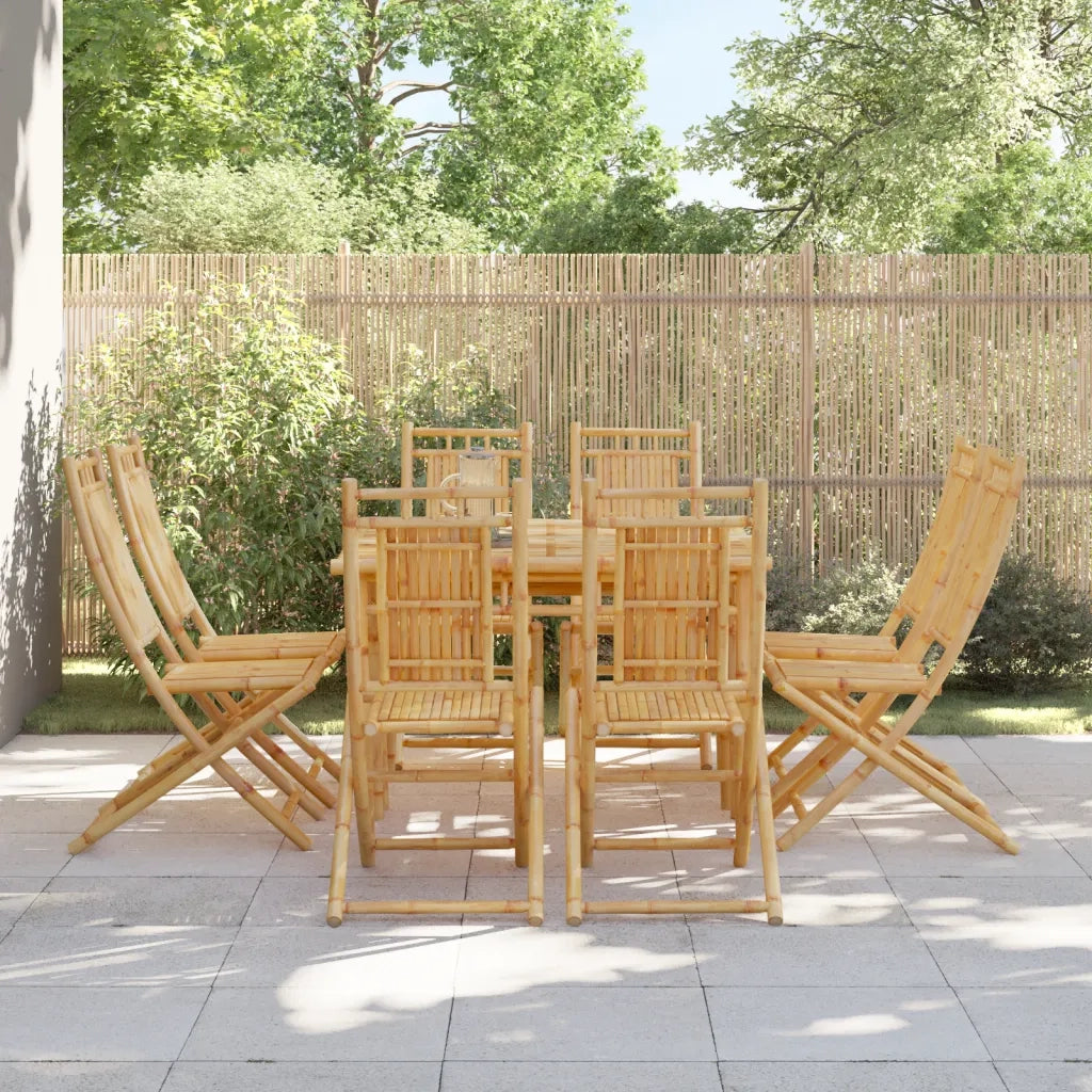 Sedie da Giardino Pieghevoli 8 pz 46x66x99 cm in BambÃ¹
