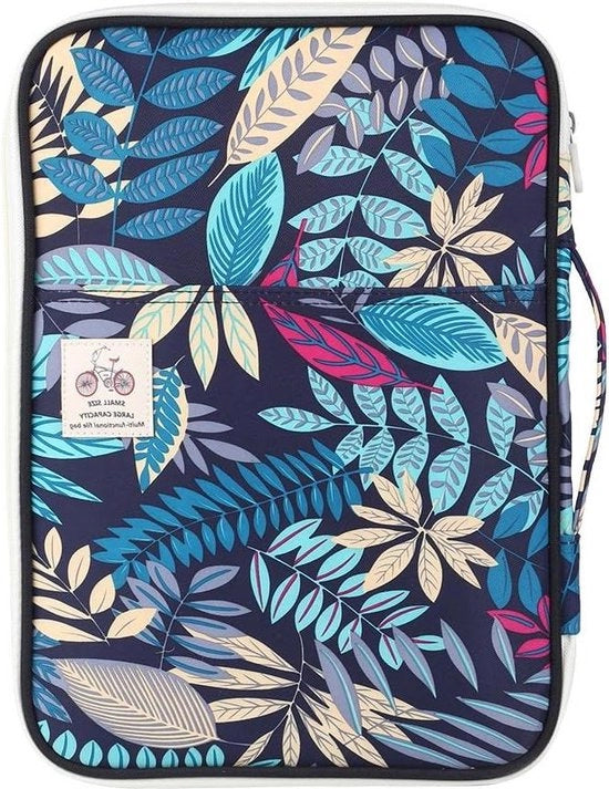 Portafoglio multifunzionale per set di documenti A4 - Impermeabile - In tessuto Oxford - Blu mare/Grigio chiaro - Borsa di certificazione - Blu scuro - Acquista ora