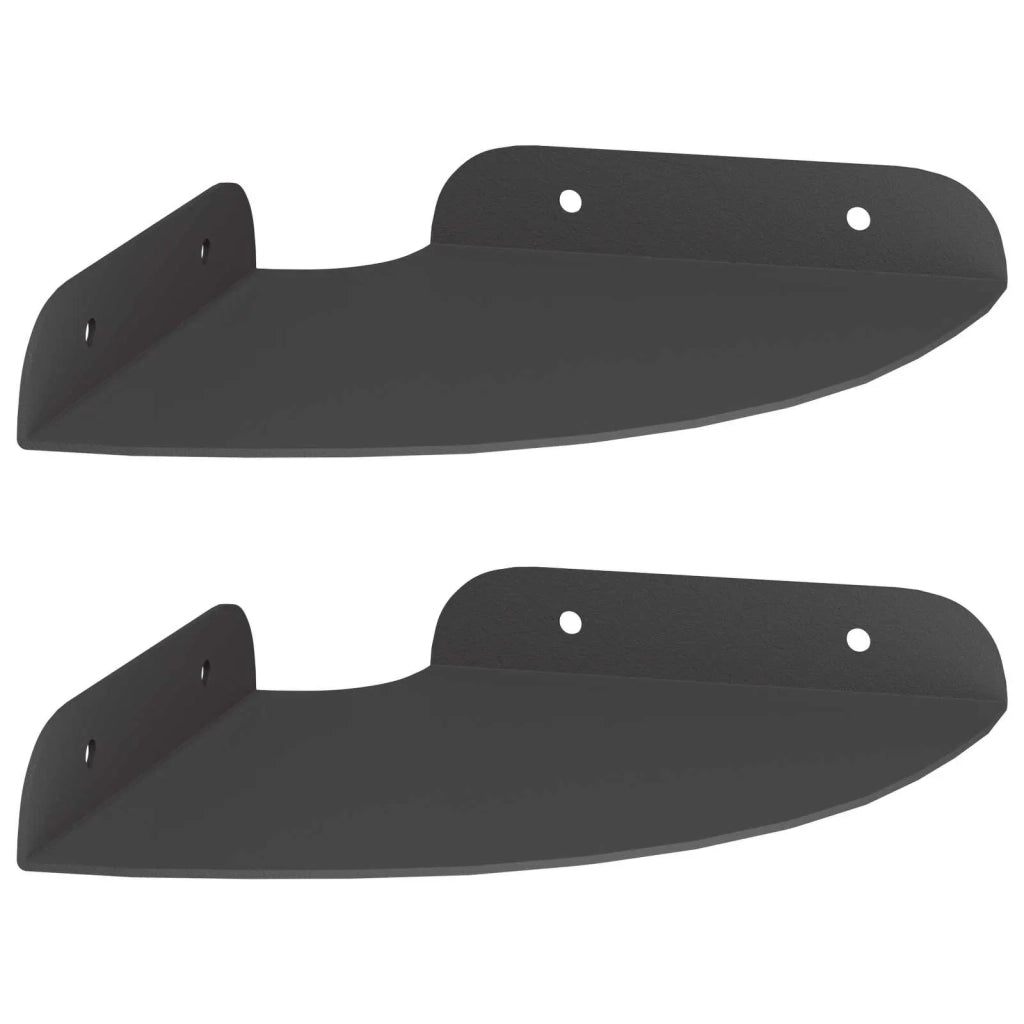 Mensola sospesa con lo scaffale 2 pcs Nero 15 x 15 x 2 cm 8004074