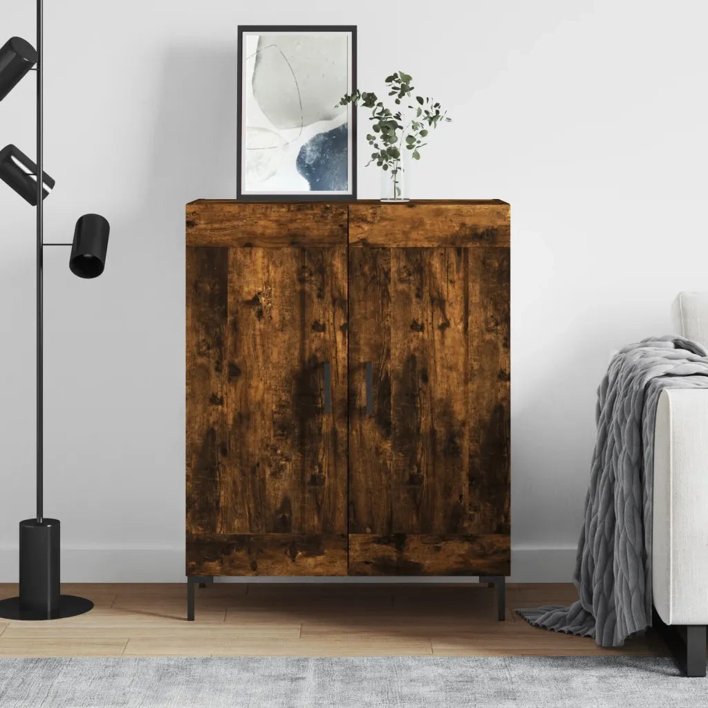 Credenza-Buffet-Armadio da cucina Rovere Fumo 69,5x34x90 cm in Legno Multistrato 999632
