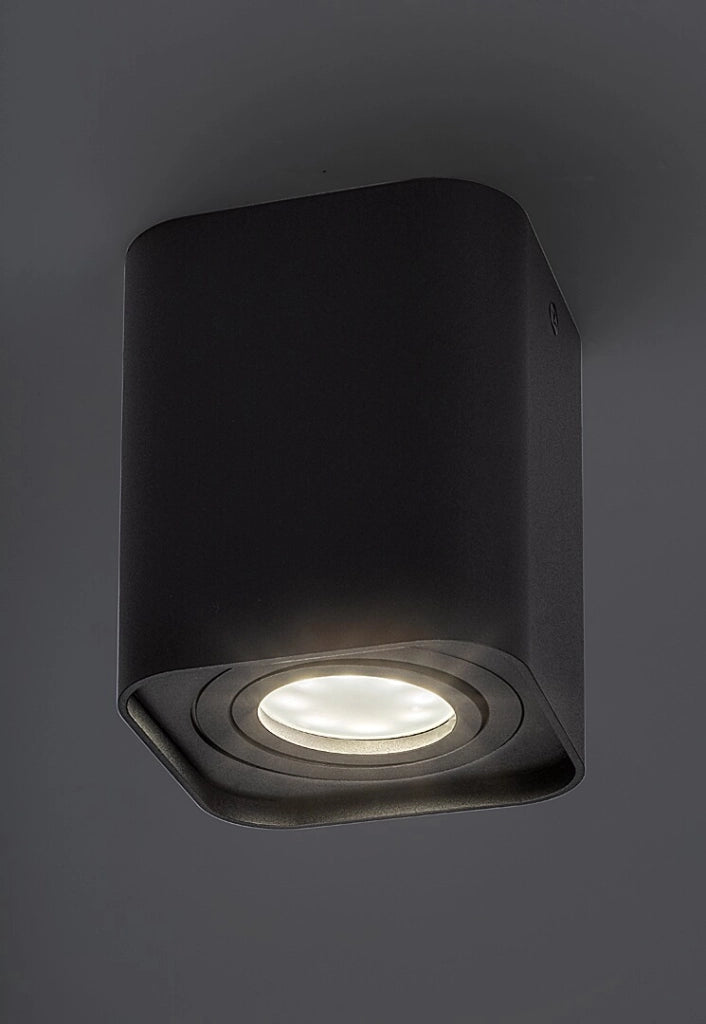 Spot soffitto a superficie nero opaco GU10 1 luce Rabalux
