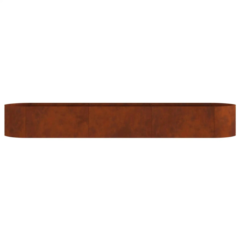 Letto rialzato da giardino Acciaio Corten 300 x 40 x 40 cm 8011732