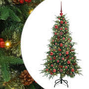 Albero di Natale | Decorazioni natalizie Artificiale con Rami Pieghevoli Verde 120 cm
