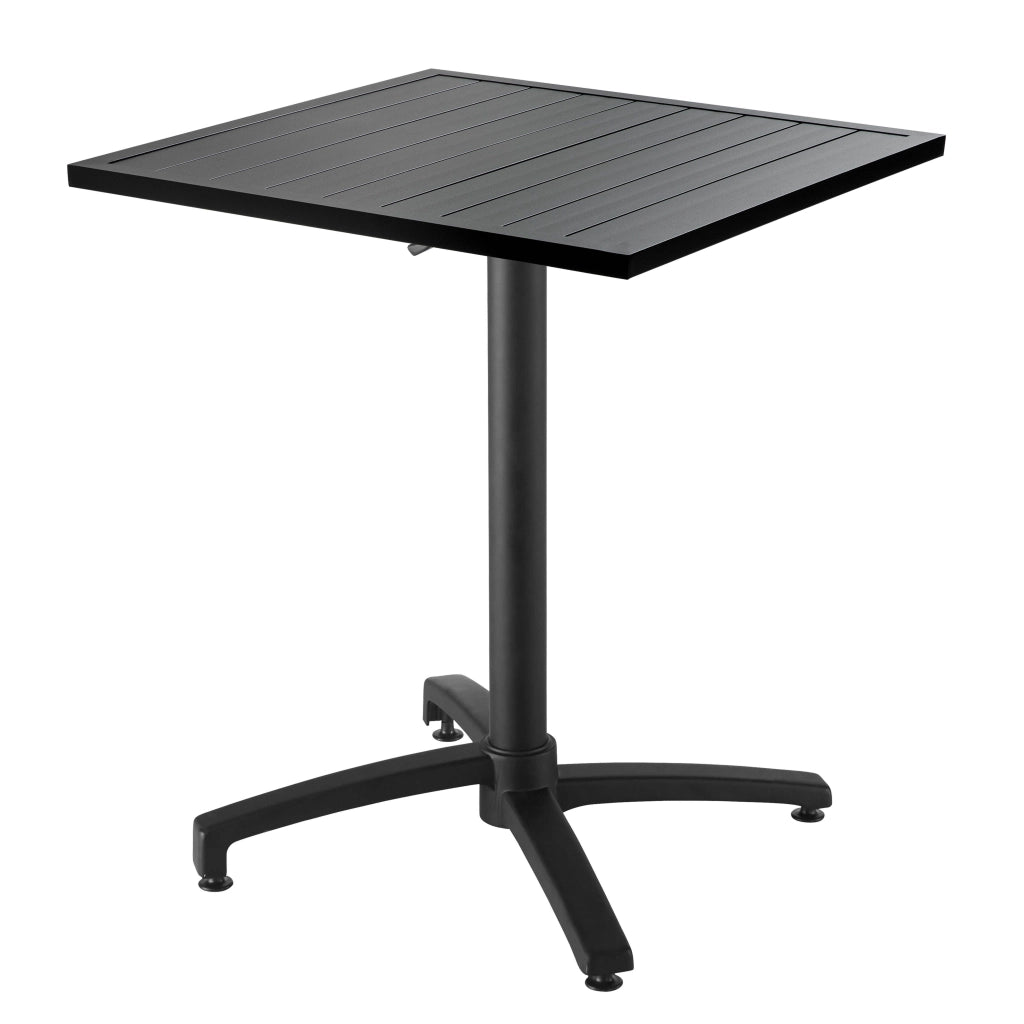 Oviala - Salottino da giardino bistrot 2 posti in alluminio grigio