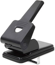Perforatrice Extra Spessa con 2 Fori - Capacità 70 Fogli - Distanza Foro 8 cm - Nero - Con Manico Chiuso - Adatta per Casa, Ufficio e Scuola.