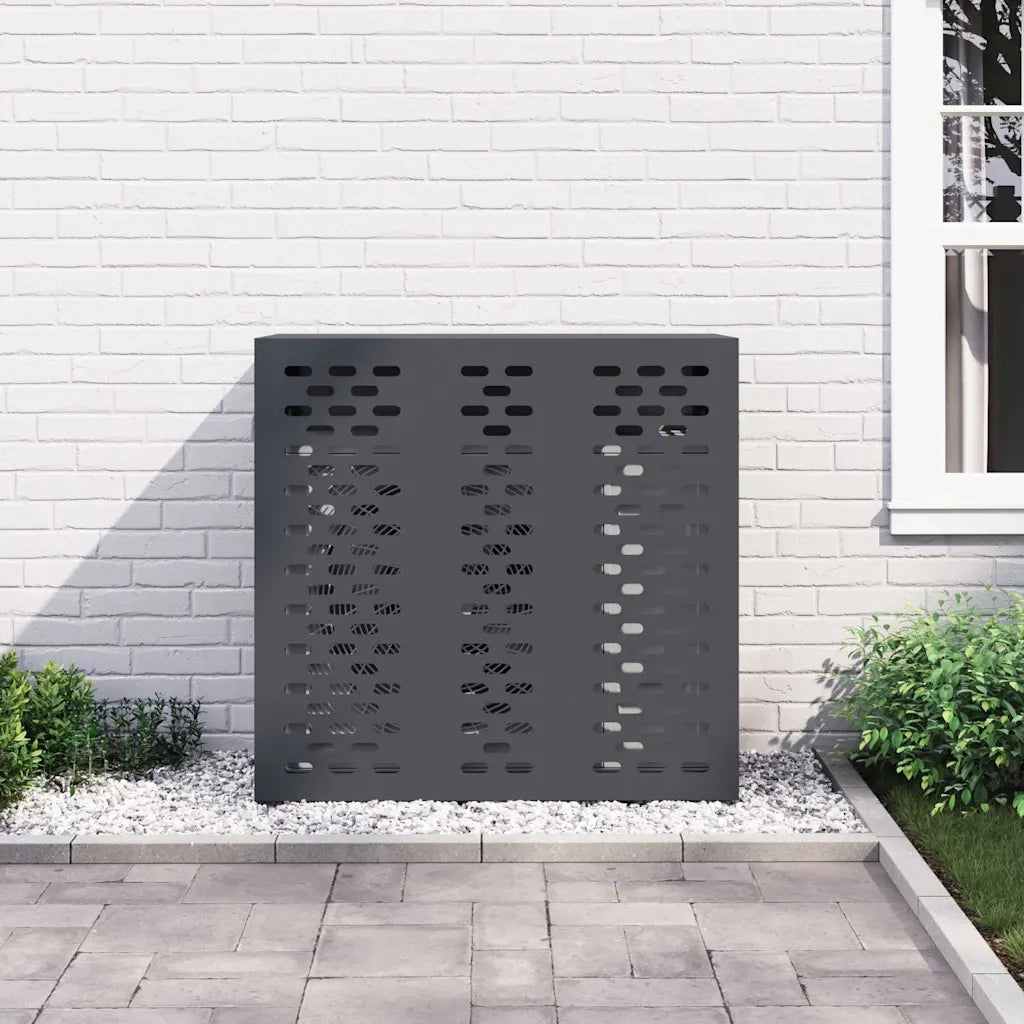 Copertura per condizionatore d'aria Antracite 110 x 50 x 105 cm