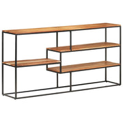 Buffet credenza cassettiera armadio mobile contenitore organizer per cucina soggiorno salotto 150 x 30 x 75 cm legno massello di acacia marrone 02_0029553