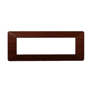 Placca Plastica Serie Starlight 7P Colore Radica Compatibile Con Vimar Plana