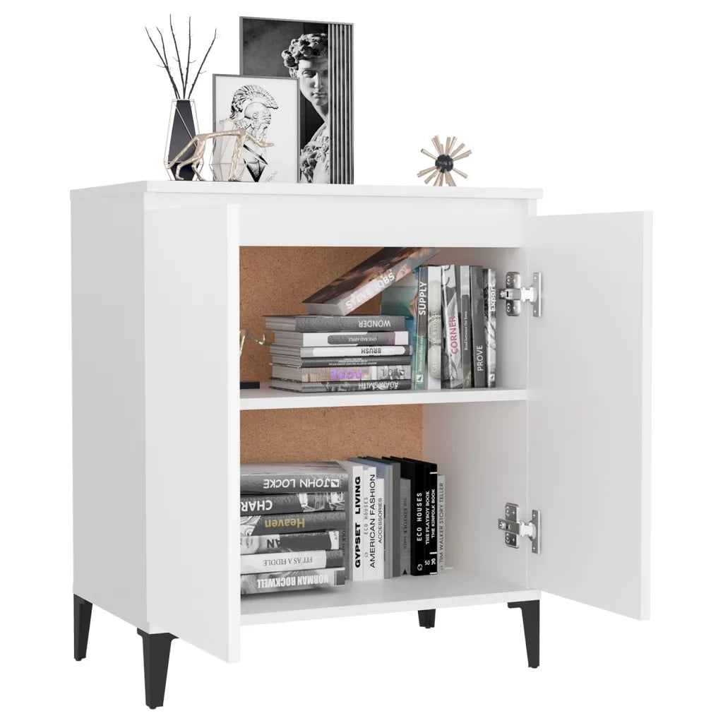 Credenza Bianca 60x35x70 cm in Legno Multistrato cod mxl 7939