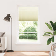 vidaXL Tenda Plissettata Crema 105x200 cm Larghezza Tessuto 104,4 cm