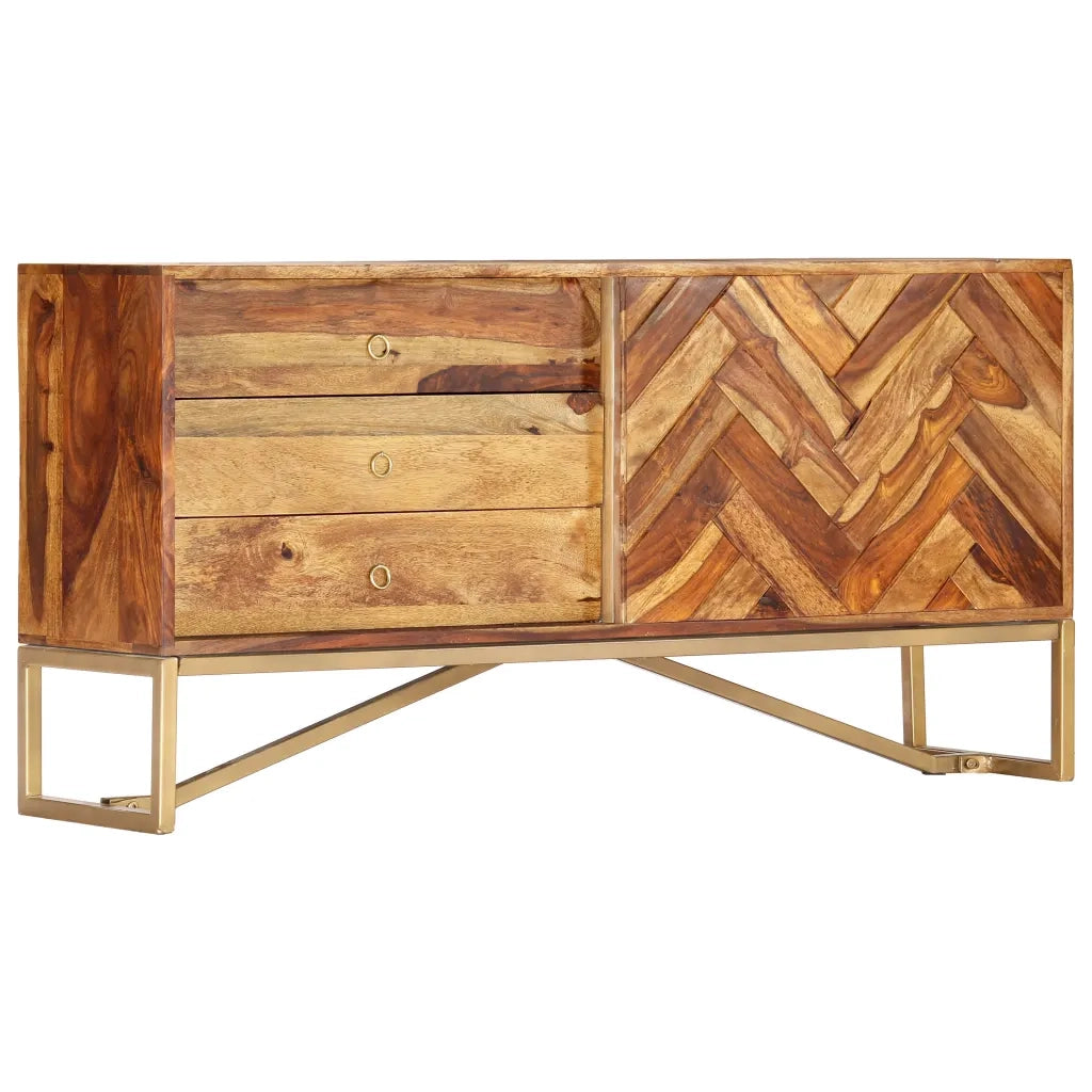 Credenza 118x30x60 cm in Legno Massello di Sheesham  cod mxl 16177