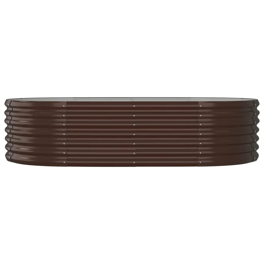 Letto Giardino Acciaio Zincato 152x80x36cm Marrone 318915