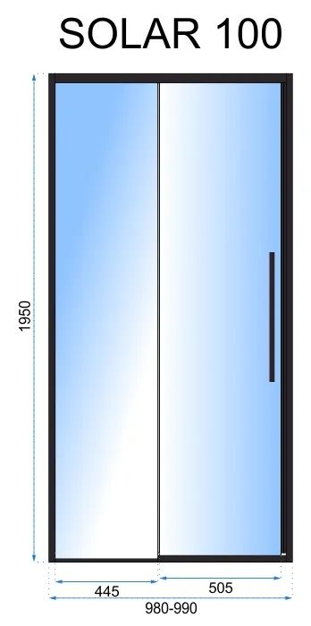 Porta Doccia Solar Gold 100