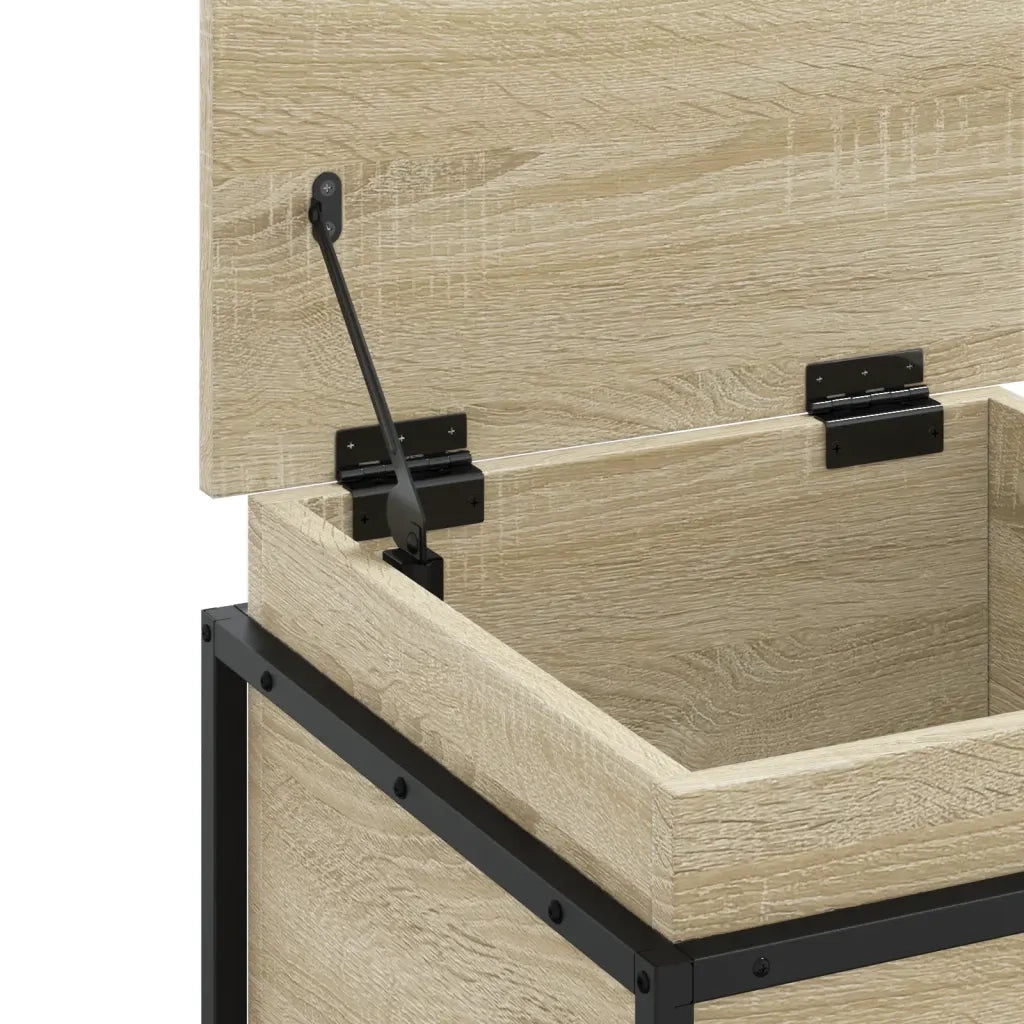 Contenitore con Coperchio Rovere Sonoma 40x40x51,5cm Truciolato