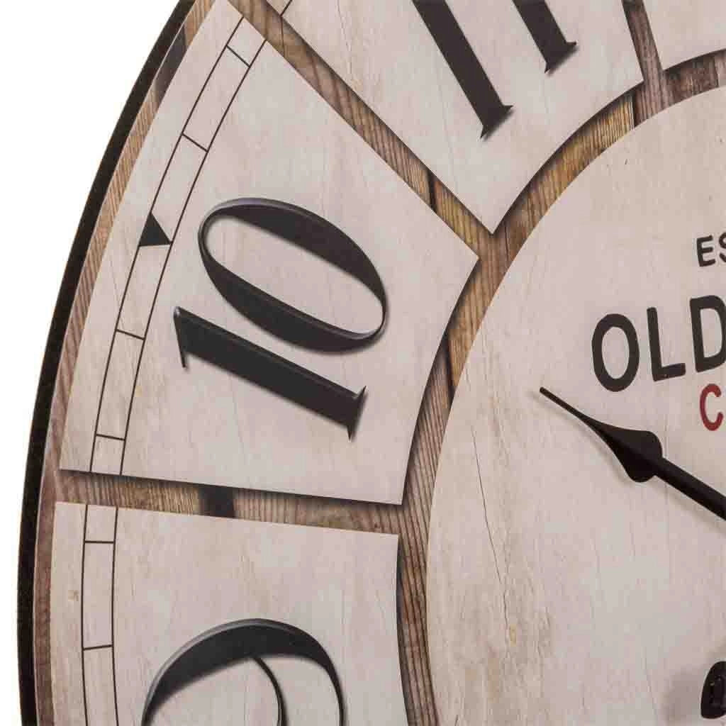 Orologio da parete in legno bianco d58x4,5h