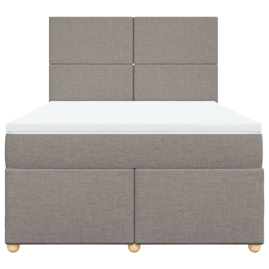 Giroletto a Molle con Materasso Tortora 140x200 cm in Tessuto 3291300