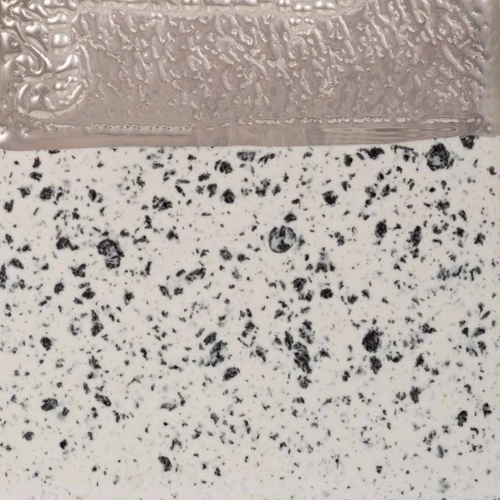 Portacandele in ceramica argento 10x10x10h