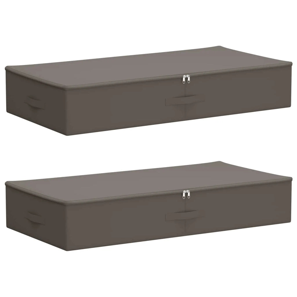 Scatola di Stoccaggio 2 pcs Grigio 90 x 48 x 15 cm 42024639