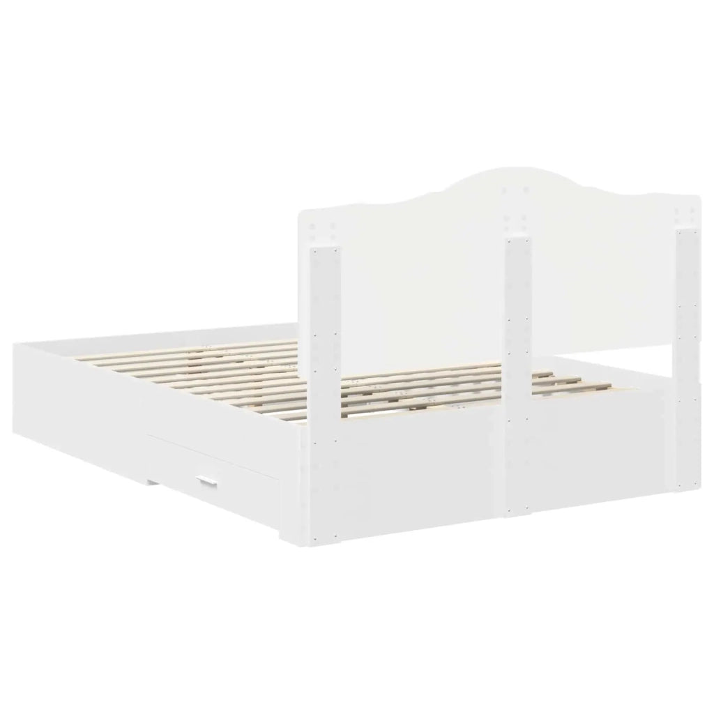 Struttura del letto Bianco 140 x 200 cm Legno multistrato 3413594
