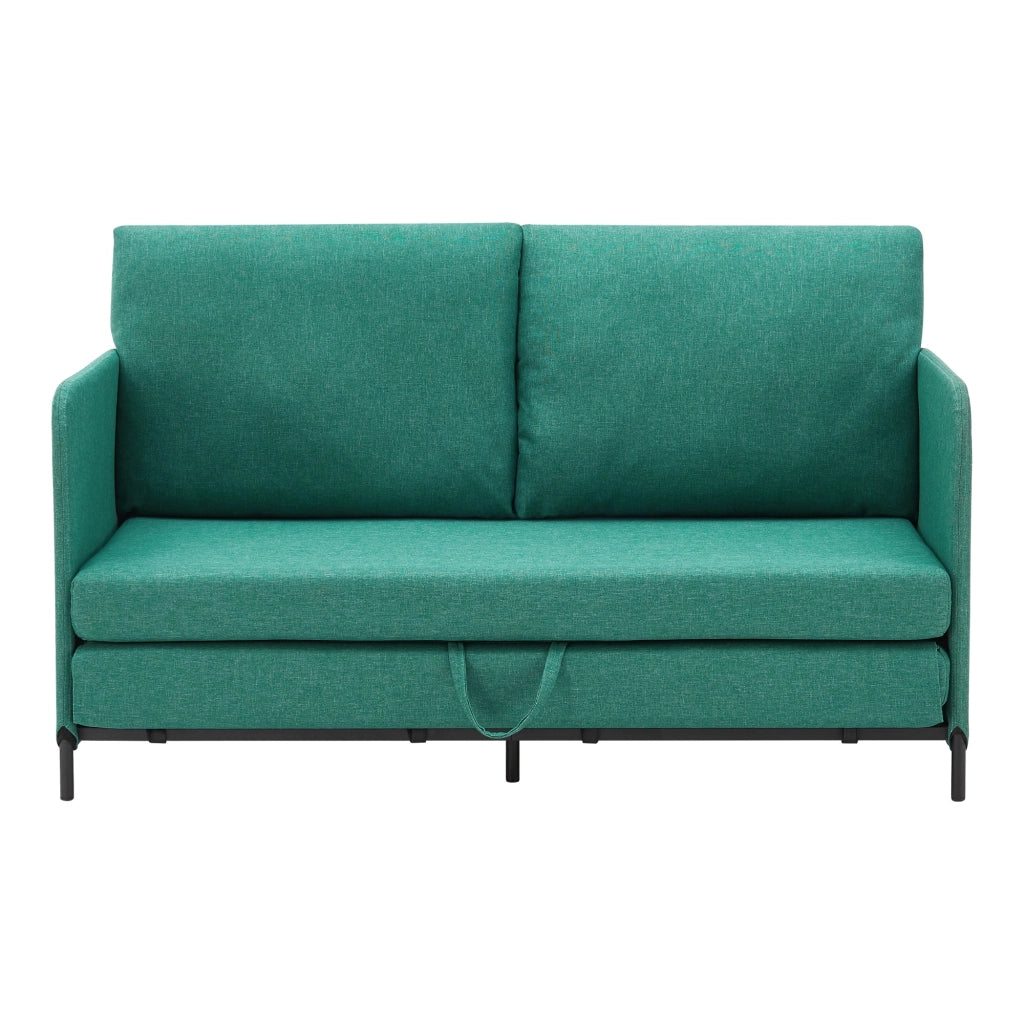 Divano/poltrona trasformabile a 2 posti 78 x 125 x 67 cm verde 03_0009130