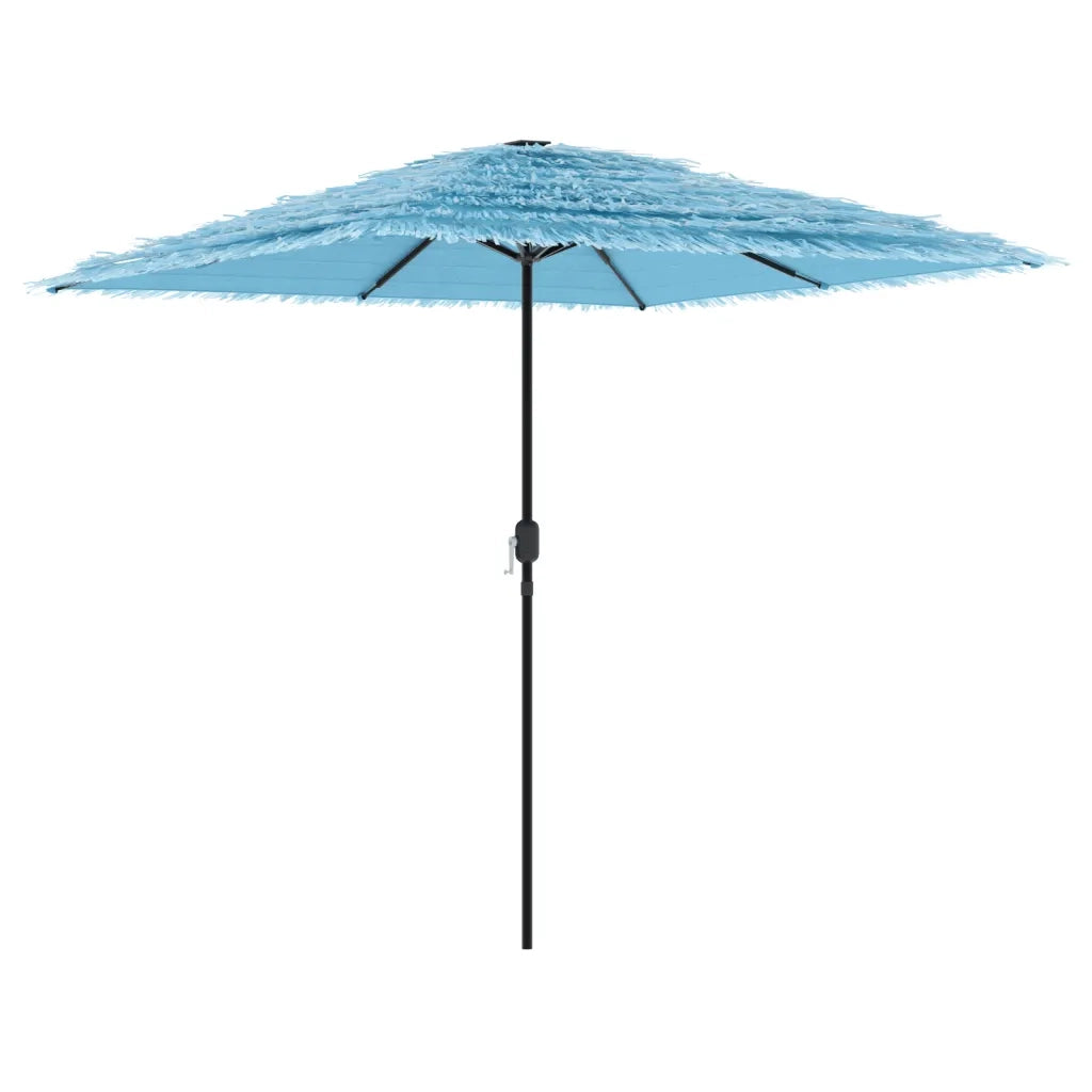 Ombrellone Giardino-Ombrello da Balcone con Palo in Acciaio Blu 248x248x248 cm