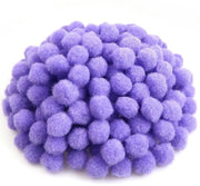 Pomponi 300 pezzi - Decorazione soffice - Colorazione lilla chiaro - Pomponi per hobby - Attività manuali - Diametro 3 cm - Pomponi per hobby