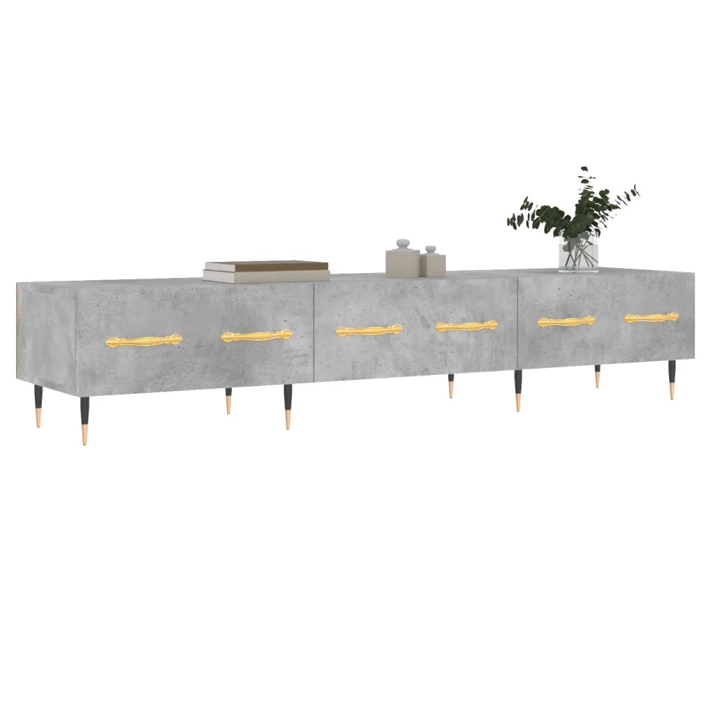 Mobile Porta TV Grigio Cemento 150x36x30 cm Legno Multistrato 829136