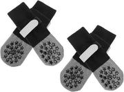 Sokker Antiscivolo per Cani - 4 Pezzi - Protezione per la Coda - Cinture Riflettenti - Tessuto di Cotone Respirante - Protezione per Pavimenti in Legno - Scarpe per Cani Antiscivolo