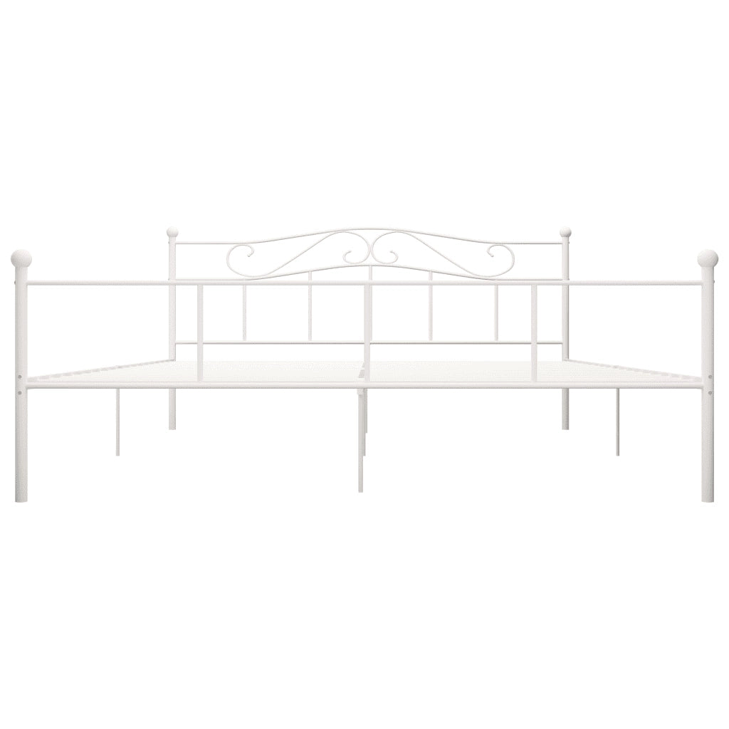 vidaXL Giroletto Bianco in Metallo 200x200 cm