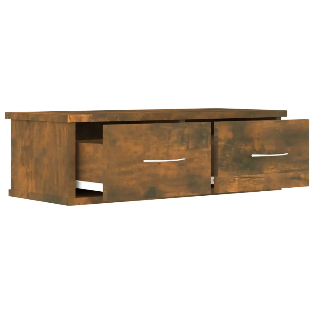 Armadietto Parete Rovere Fumo 60x26x18,5cm Legno Ingegnerizzato 815078