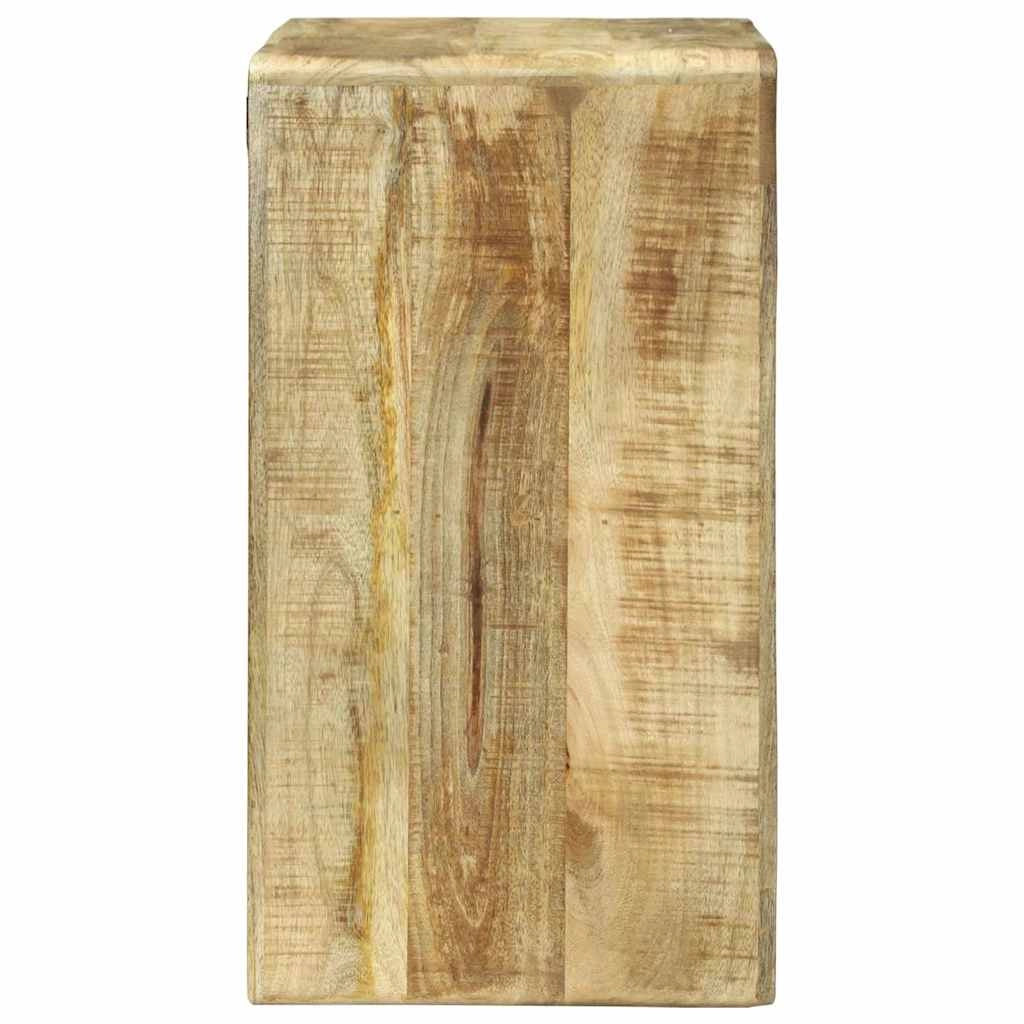 Mobile porta TV rettangolare moderno con contenitore 36 x 30 x 54 cm in legno massello di mango marrone 02_0058081