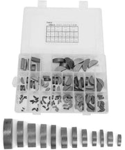Set di chiavi Woodruff 135 pezzi - 21 misure - Acciaio inossidabile - Cassetto di conservazione - Chiavi a mezzaluna - Set di attrezzi - Dimensioni diverse