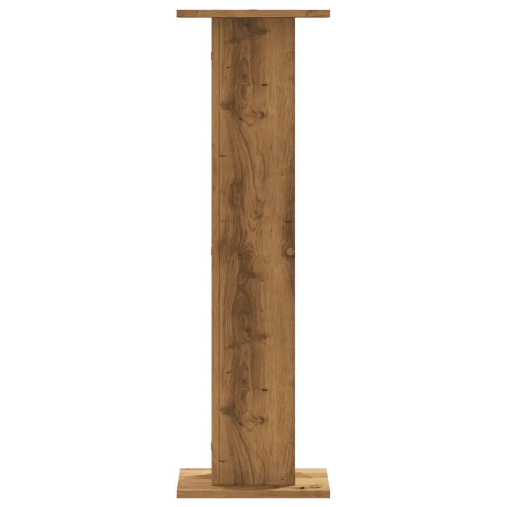 vidaXL Supporti Piante 2 pz Rovere Artigianale 30x30x95 cm Truciolato