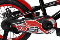 Bicicletta per Bambini 16" Freni a Disco Magik-Bike Racer Rosso