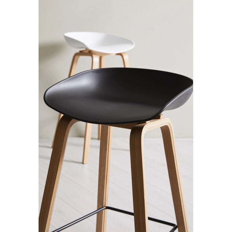 Set di 6 Sgabelli Lelia Nero 40x52x75