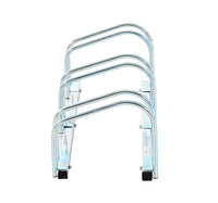 Rastrelliera Porta Biciclette 3 Posti 70,5x33x27 cm Tubi in Acciaio