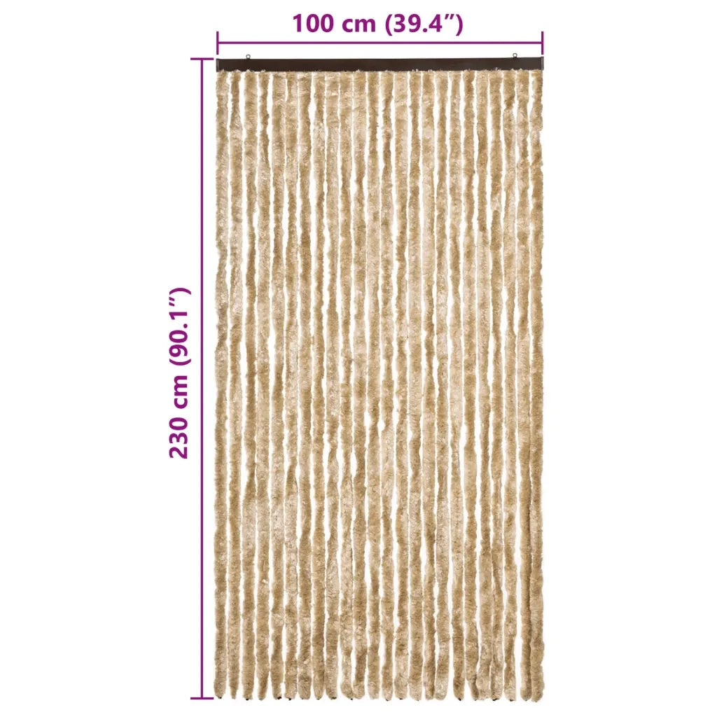 Tenda Antimosche Beige 100x230 cm in Ciniglia CFW5807454