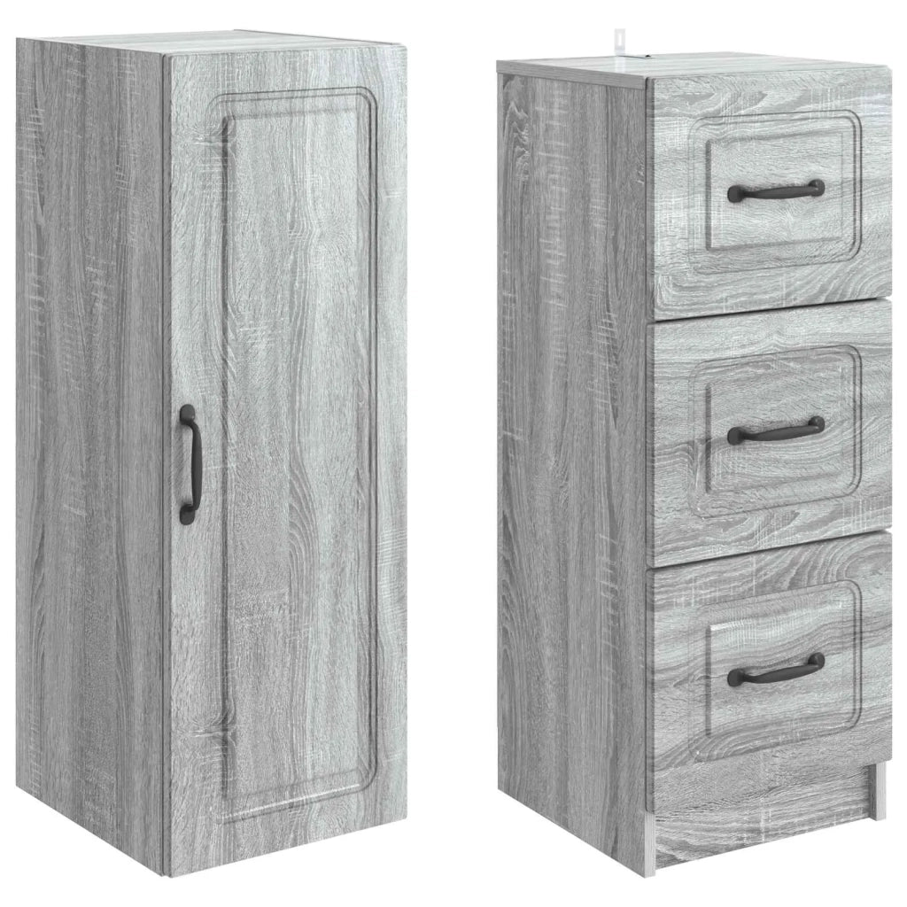 Set di armadi 2 pcs Sonoma grigio 33 x 34,5 x 87 cm 3416976