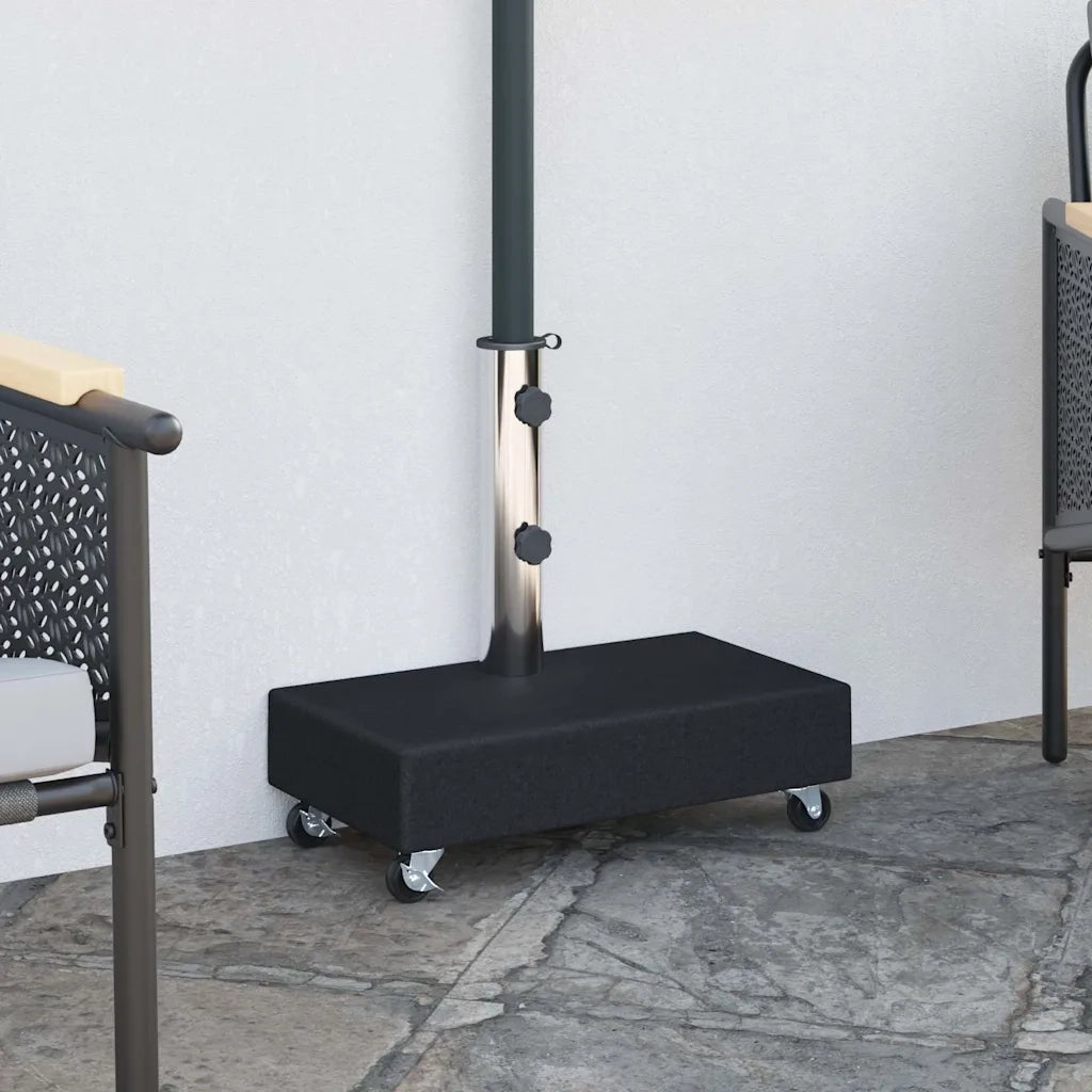Base per Ombrellone Nera 45x25x8,3 cm in Granito CFW7005219