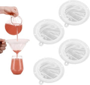 Filtro a Seta Nylon 4 pezzi 200/300/400/450 Maglia - Sottile Filter per Latte, Succo, Vino - Filtro a Maglia Finemente Tessuto
