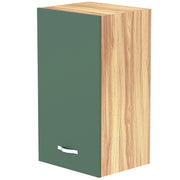Pensile da Cucina Armadio Sospeso da Parete in Legno Design Minimal Colore Verde