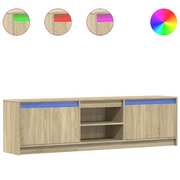 Mobile TV | Armadietto TV | Mobile Porta TV con LED Rovere Sonoma 180x34x50cm in Truciolato