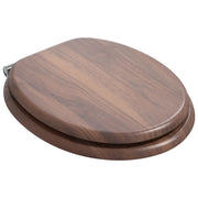 Sedile per toilette con chiusura morbida 2 pz Marrone CFW3464208