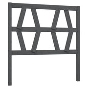 Testiera | Testata per Letto Grigia 96x4x100 cm in Legno Massello di Pino