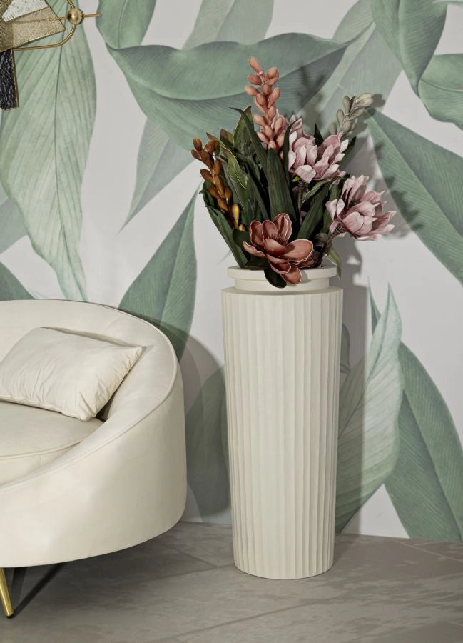 Vaso High Ø32x80 cm in Mgo Crema