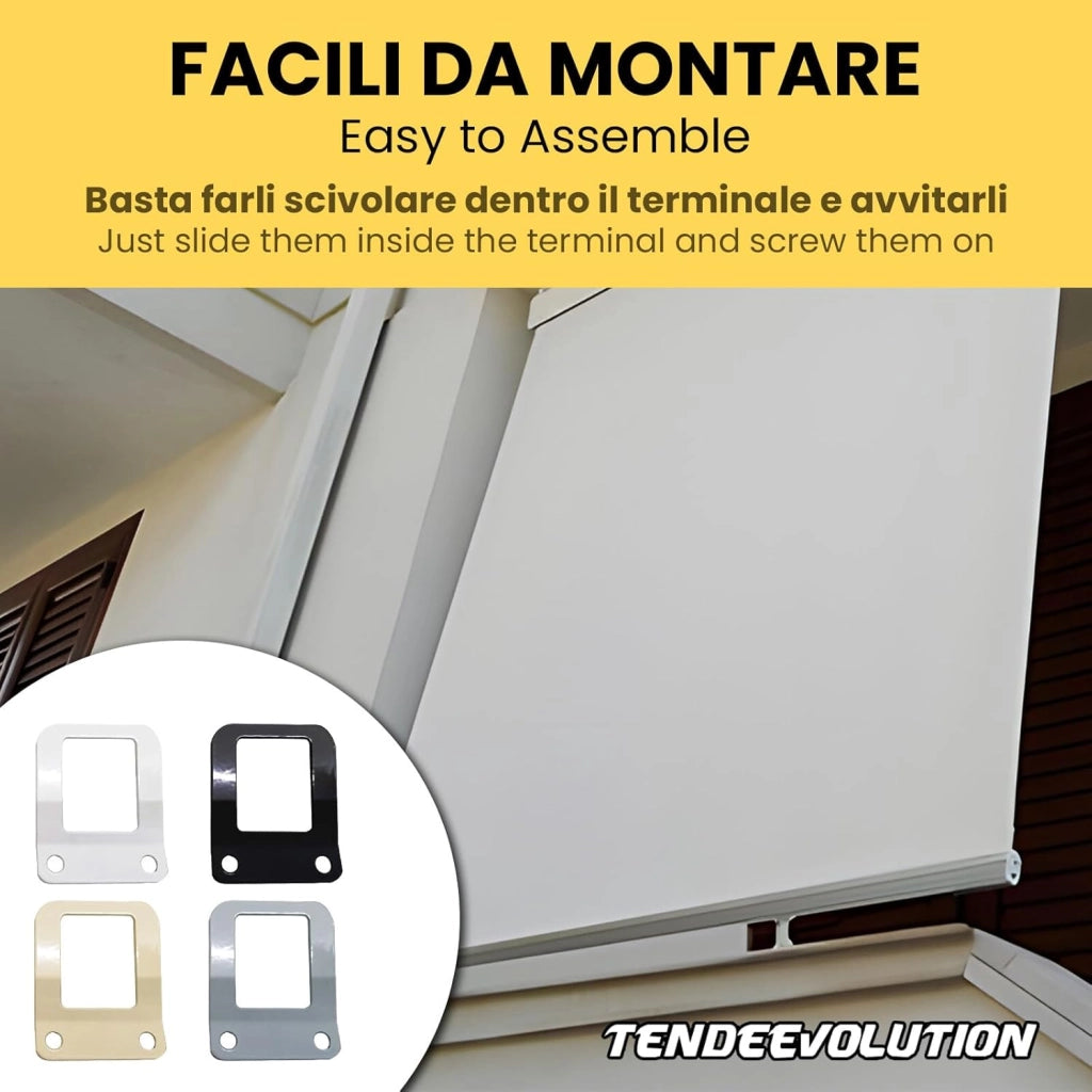 Gancio per Tenda da Sole in Ferro - Occhiello Per Tenda A Caduta Colore Nero