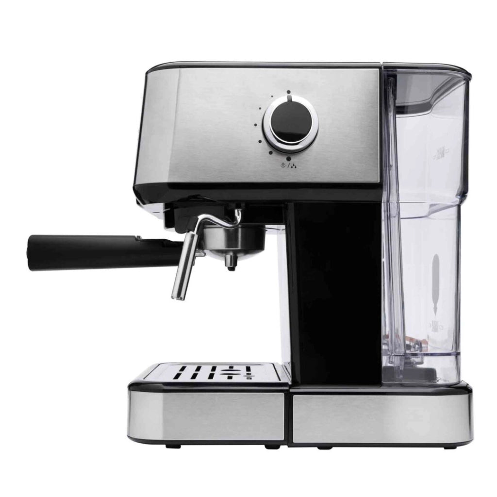 Macchina per caffè espresso e cappuccino con vaporizzatore, 20 bar pressione, serbatoio 1,5L 850W per caffè macinato e cialde - SOGO