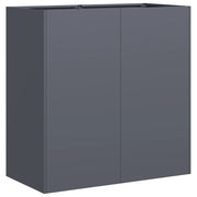 Fioriera | Cassetta per fiori | Vaso Antracite 80x40x80 cm in Acciaio Laminato a Freddo